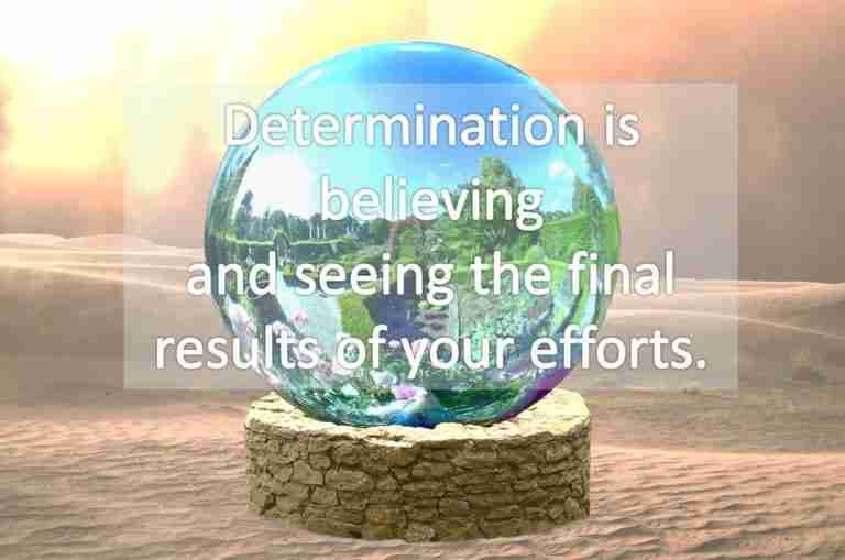 self determination is powerful