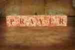 Prayer For Healing-Body Mind and Soul-a group of wooden blocks with red letters