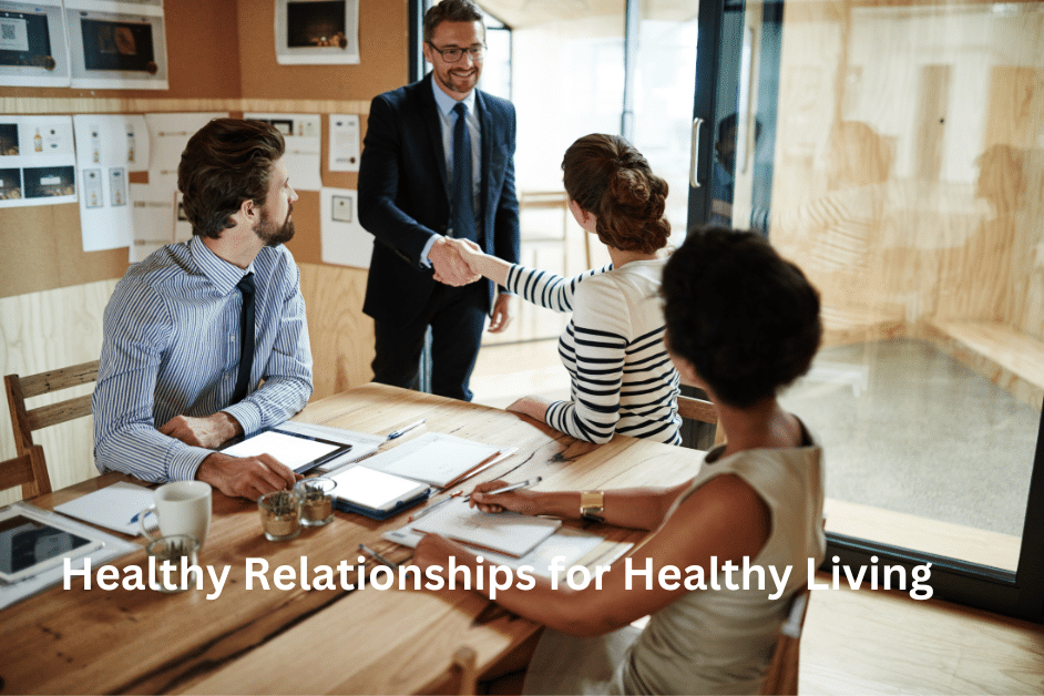 Characteristics of Healthy Relationships -a group of people sitting around a table