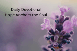 Daily Devotional-Hope that Anchors the Soul