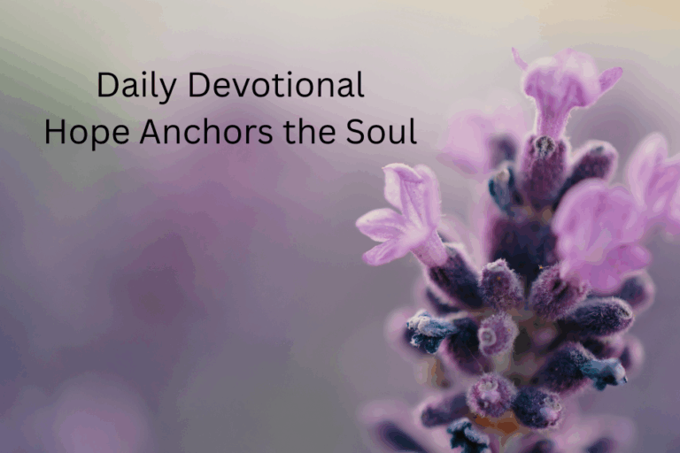Daily Devotional-Hope that Anchors the Soul