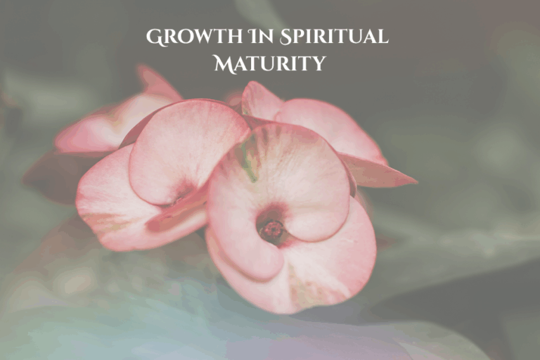 Growing In Spiritual Maturity