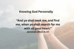 Can I Know God Personally, Yes, Here is How