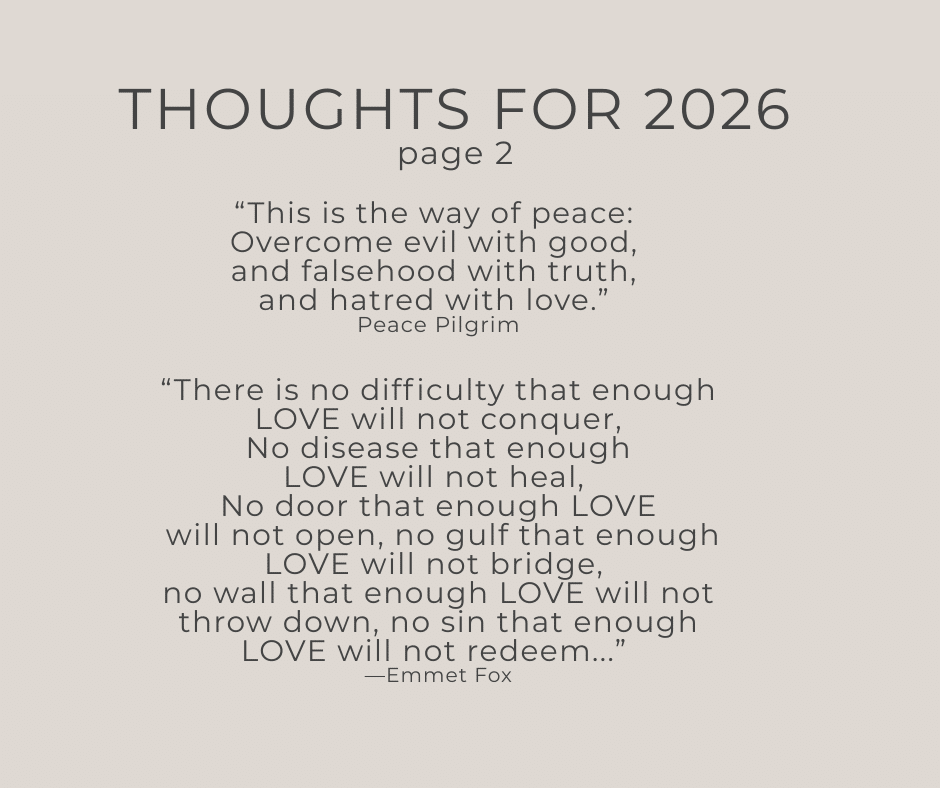 Daily Devotional-Thoughts for 2026 -2