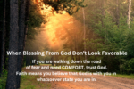 When Blessings From God Don't Look Favorable