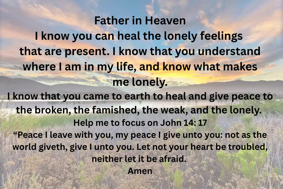 Prayer What God Can do For the Lonely