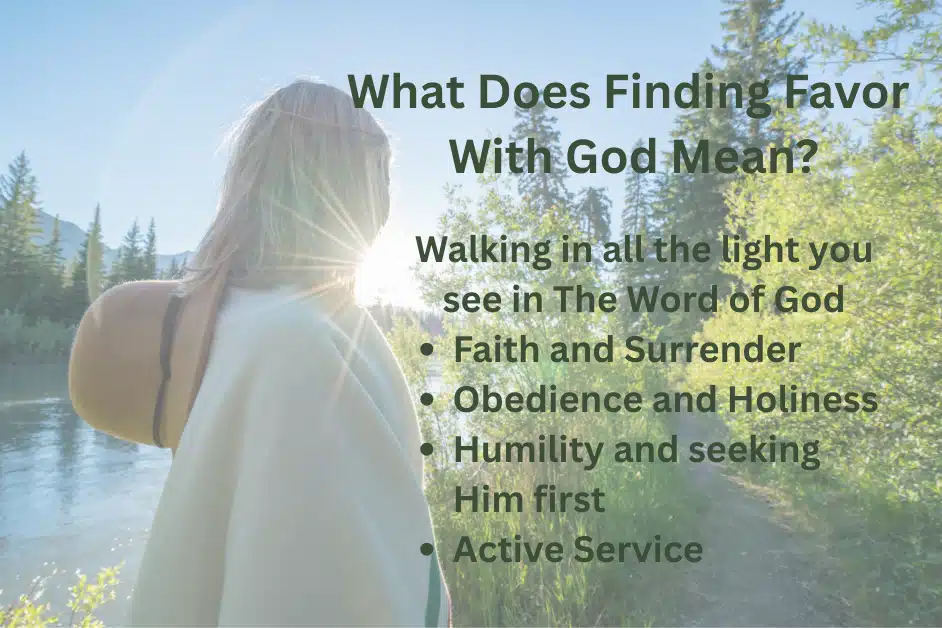 What Does Finding Favor With God Mean
