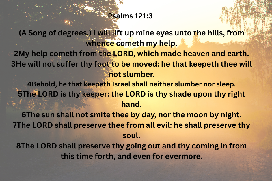 Psalms 121:3