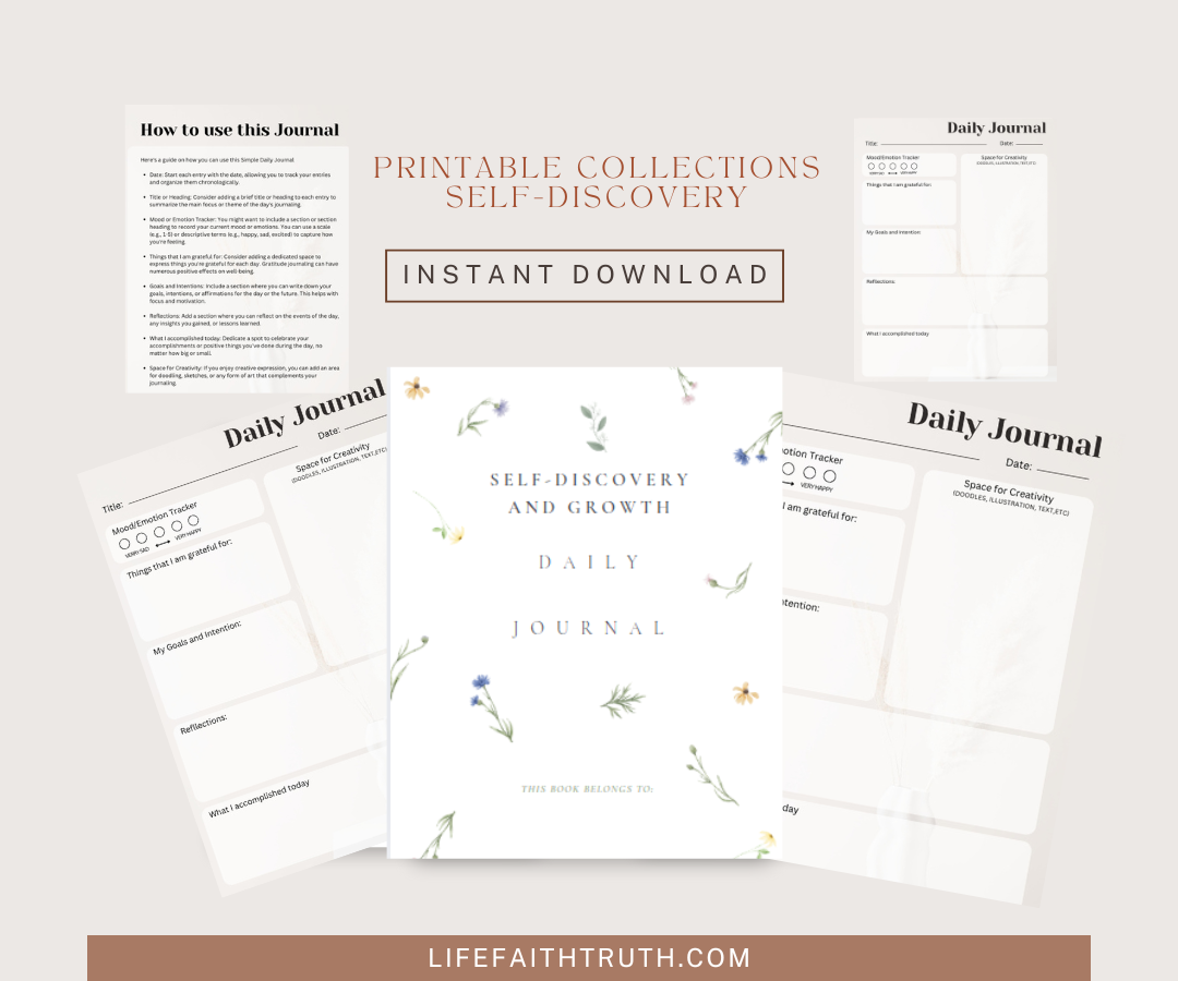 Self-Discovery Growth Daily Journal