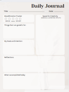 Daily Journal for Self Discovery